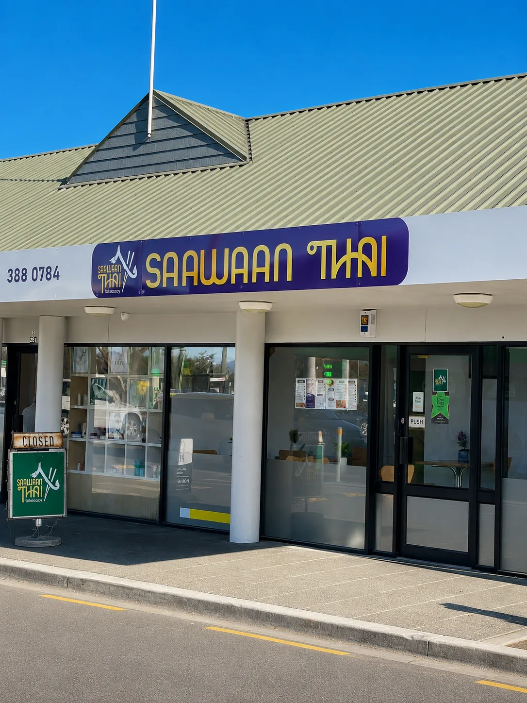 Saawaan Thai Takeaway storefront on Travis Road